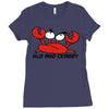 old and crabby Ladies Fitted T-Shirt