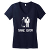 game over Women's V-Neck T-Shirt