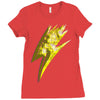 star bolt Ladies Fitted T-Shirt