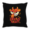 devils night Throw Pillow
