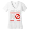 say no to civil war Women's V-Neck T-Shirt