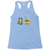 totoro &amp; pikachu onesie Racerback Tank