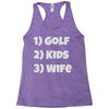 golfing dad uncle Racerback Tank
