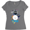 who loves poodle Women's Triblend Scoop T-shirt