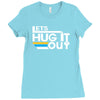 lets hug it out Ladies Fitted T-Shirt