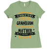 Super Cool Grandson Of A Freaking Awesome Mother Ladies Fitted T-Shirt