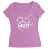 dw drum Women's Triblend Scoop T-shirt