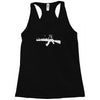 banksy style ak47 art   funny Racerback Tank