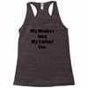 raised by mom Racerback Tank