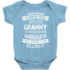 Super Cool Granny Of A Freaking Awesome Granddaughter Baby Onesie
