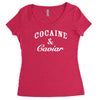 cocaine and caviar   mens hoodie cocain Women's Triblend Scoop T-shirt