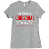 all i want for christmas is you Ladies Fitted T-Shirt