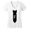 dropping f bomb Women's V-Neck T-Shirt