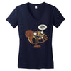 zombie ardilla Women's V-Neck T-Shirt