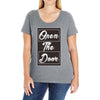open the door Ladies Curvy T-Shirt