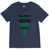 you can't scare or beat me i have been through liver cancer V-Neck Tee