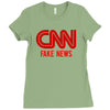 CNN Fake News Ladies Fitted T-Shirt