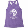without a moustache einstein proud hirsute mustachioed grooming Racerback Tank