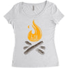 camp &amp; bonfire Women's Triblend Scoop T-shirt