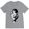 snow white V-Neck Tee