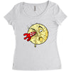 moon rocket Women's Triblend Scoop T-shirt