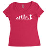 zombie evolution Women's Triblend Scoop T-shirt