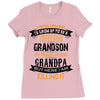 Super Cool Grandson Of A Freaking Awesome Grandpa Ladies Fitted T-Shirt