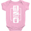 v2 eat sleep computer mouse Baby Onesie