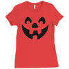 jack o lantern halloween Ladies Fitted T-Shirt