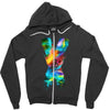 jake paul x colorful Zipper Hoodie
