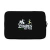 zombies hate fast food Laptop sleeve