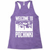 welcome to pochinki Racerback Tank
