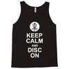keep calm and disc golf on target frisbee basket Tank Top