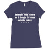 internet was down so i thought i'd come out side today Ladies Fitted T-Shirt
