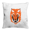 cursed fox Throw Pillow