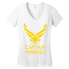 captain marvel 4 Women's V-Neck T-Shirt