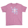 skull snowflakes alternative christmas jumper Youth Tee