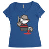 freddy krueger cartoon ideal birthday present or gift Women's Triblend Scoop T-shirt