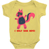 i only kiss boys Baby Onesie