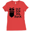 old school rock Ladies Fitted T-Shirt
