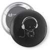 music Pin-back button