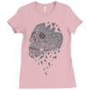 skull triangle Ladies Fitted T-Shirt
