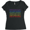 earth is not flat Women's Triblend Scoop T-shirt