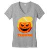 trumpkin funny donald trump pumpkin Women's V-Neck T-Shirt