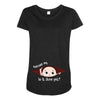 June Peeking Out Baby Boy Maternity Scoop Neck T-shirt
