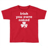 irish you were naked funny t shirt Toddler T-shirt
