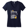 candy corn Women's V-Neck T-Shirt