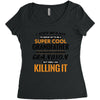 I Never Dreamed I'd Grow Up To Be A Super Cool Grandfather Of Freaking Women's Triblend Scoop T-shirt
