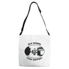 old school tech support Adjustable Strap Totes