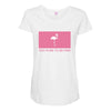 Too Pure To Be Pink Maternity Scoop Neck T-shirt